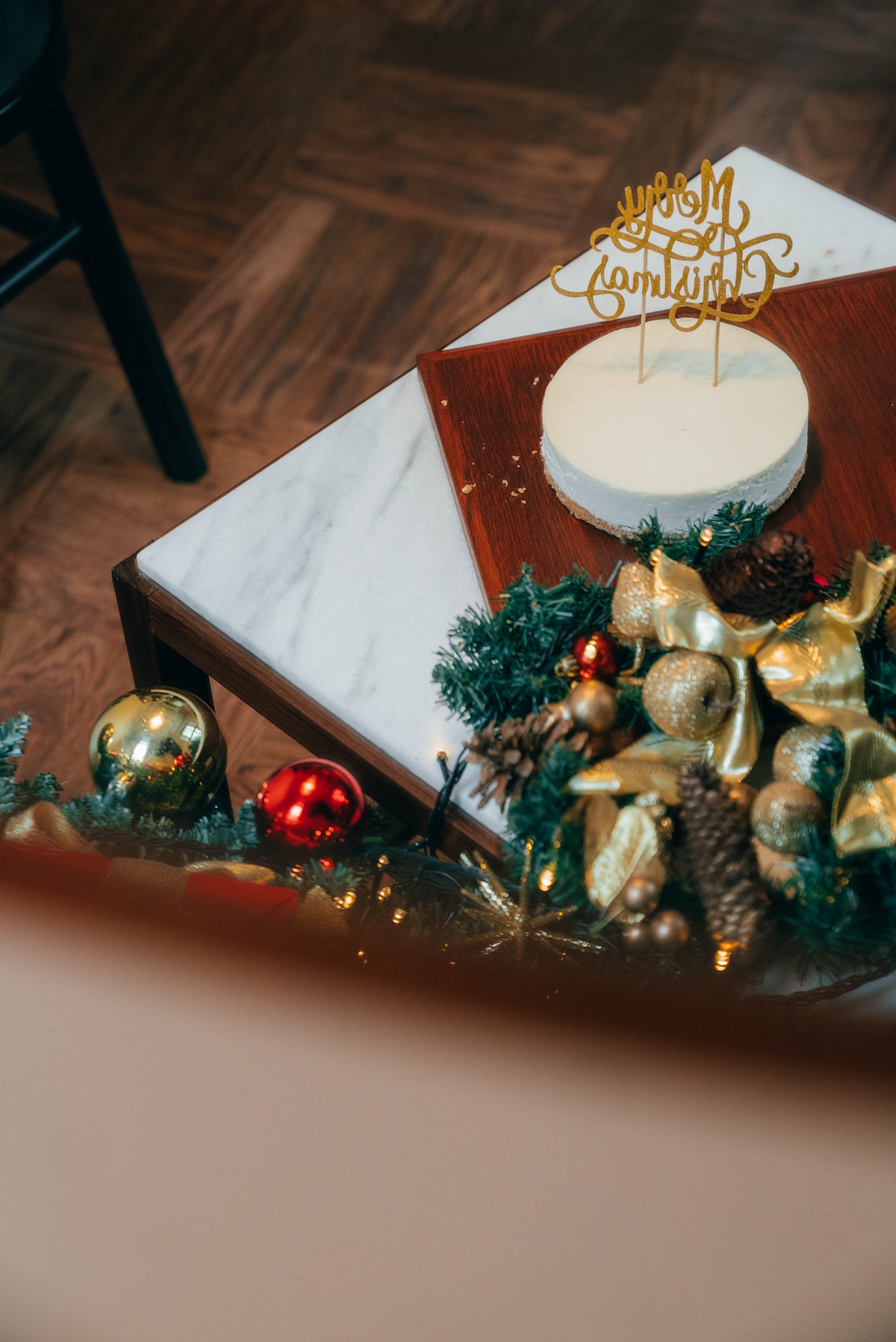 【店頭受け取り】クリスマス生クリームチーズケーキ12㎝