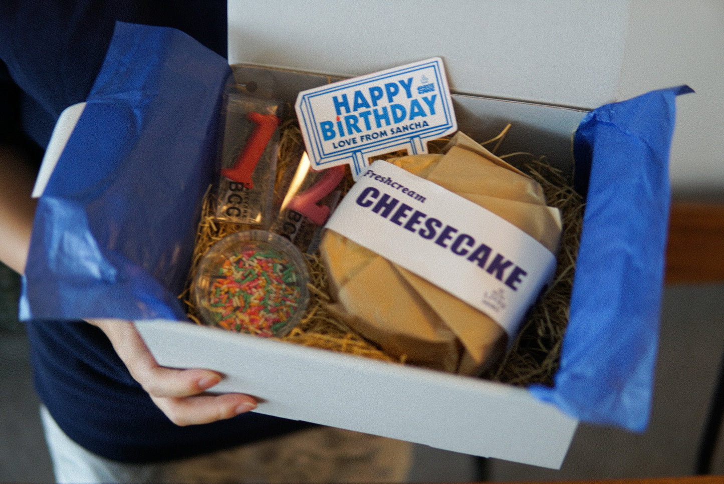 《誕生日セット》濃厚生クリームチーズケーキ12㎝