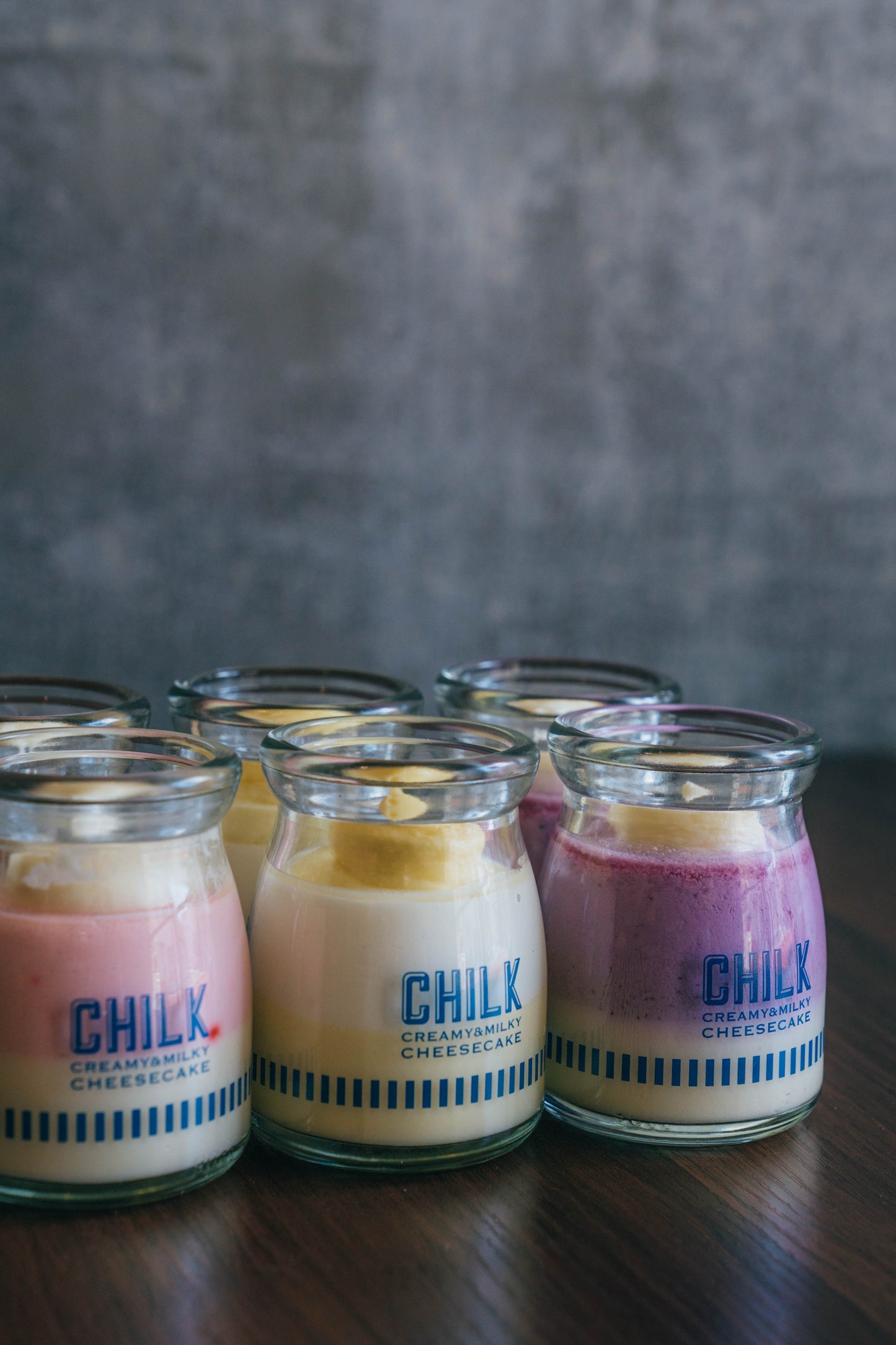CHILK チーズケーキ 季節限定フレーバー 6個 BOX(ブルーベリー、マンゴー、ストロベリー）