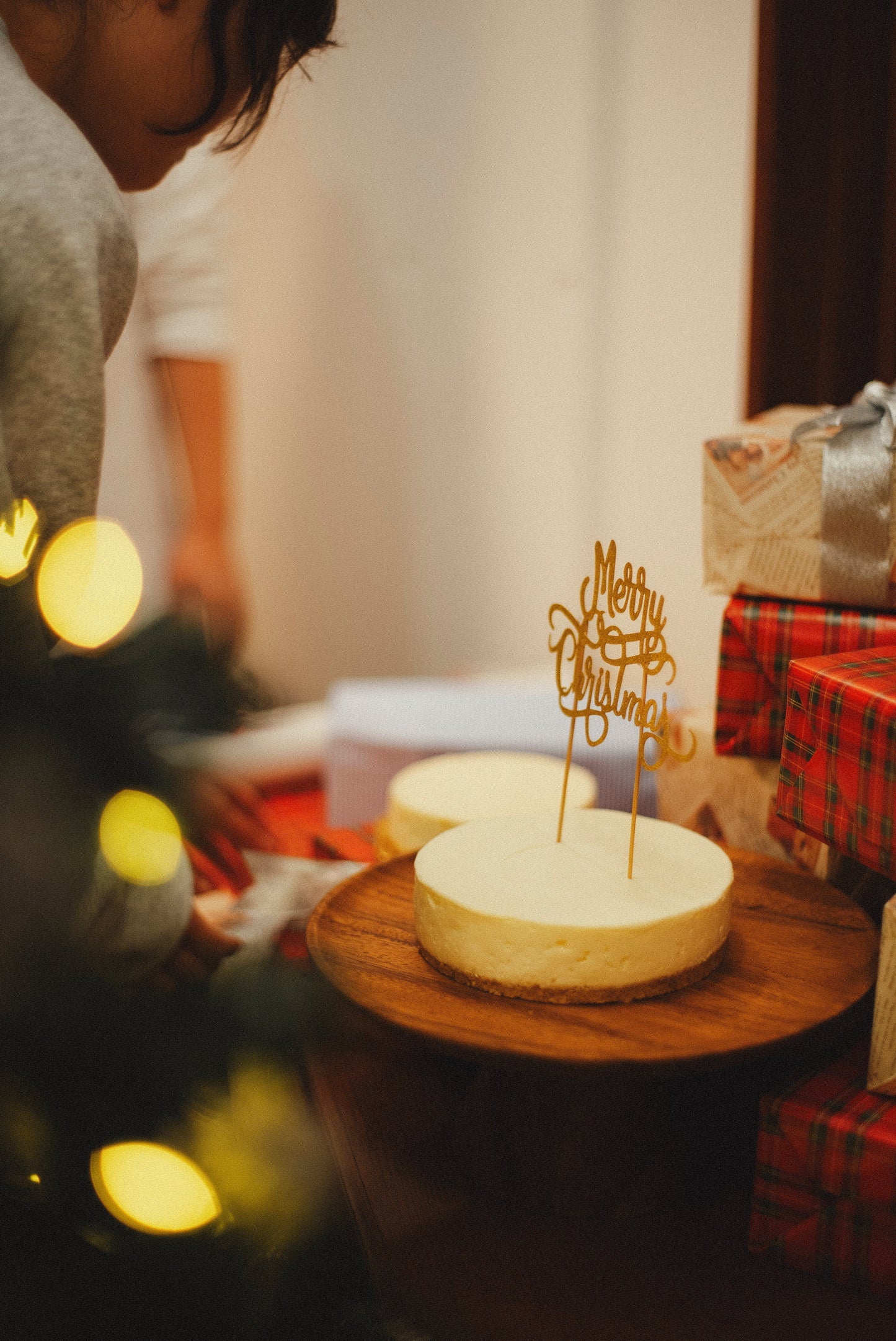 【店頭受け取り】クリスマス生クリームチーズケーキ12㎝