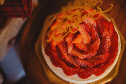 【店頭受け取り】クリスマス苺の生クリームチーズケーキ15㎝