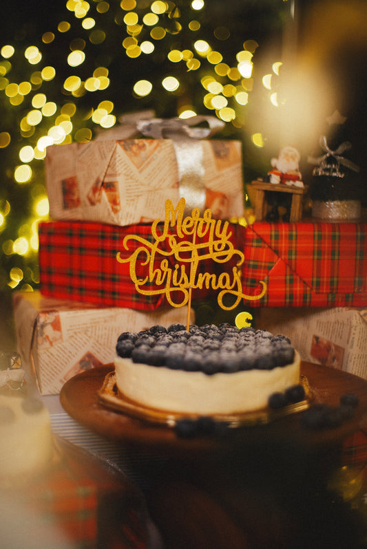 【店頭受け取り】クリスマスブルーベリー生クリームチーズケーキ12㎝