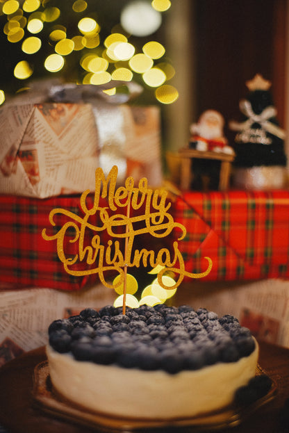 【店頭受け取り】クリスマスブルーベリー生クリームチーズケーキ15㎝