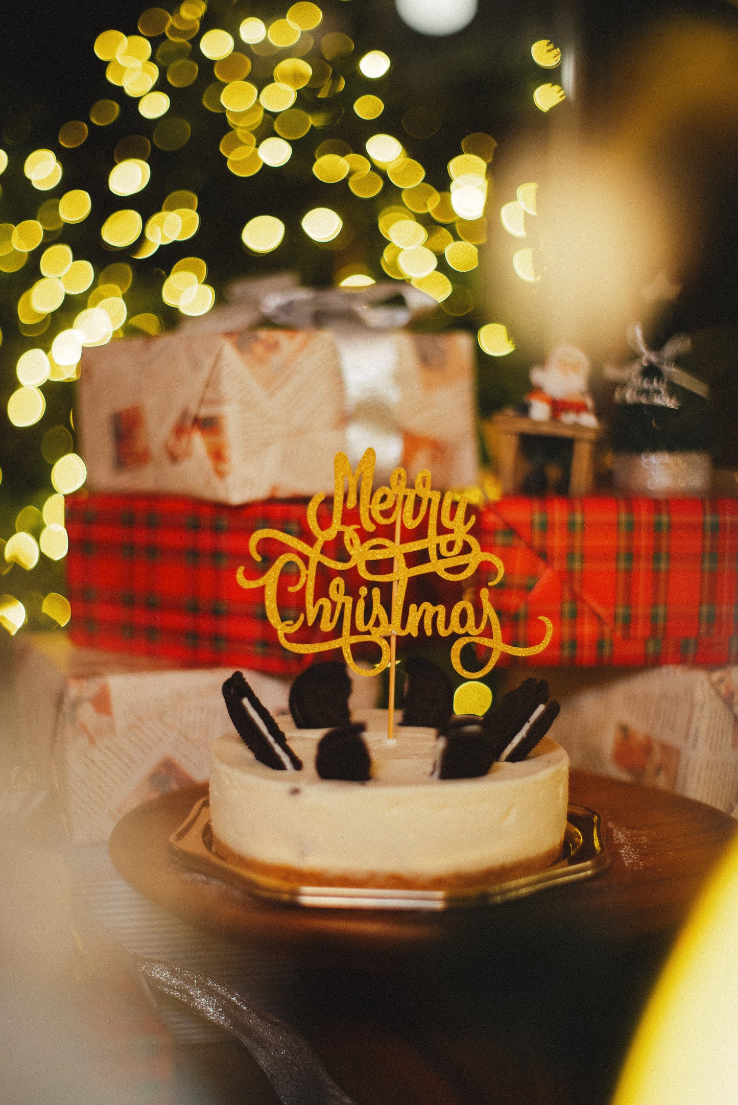 【店頭受け取り】クリスマスクッキーの生クリームチーズケーキ12㎝