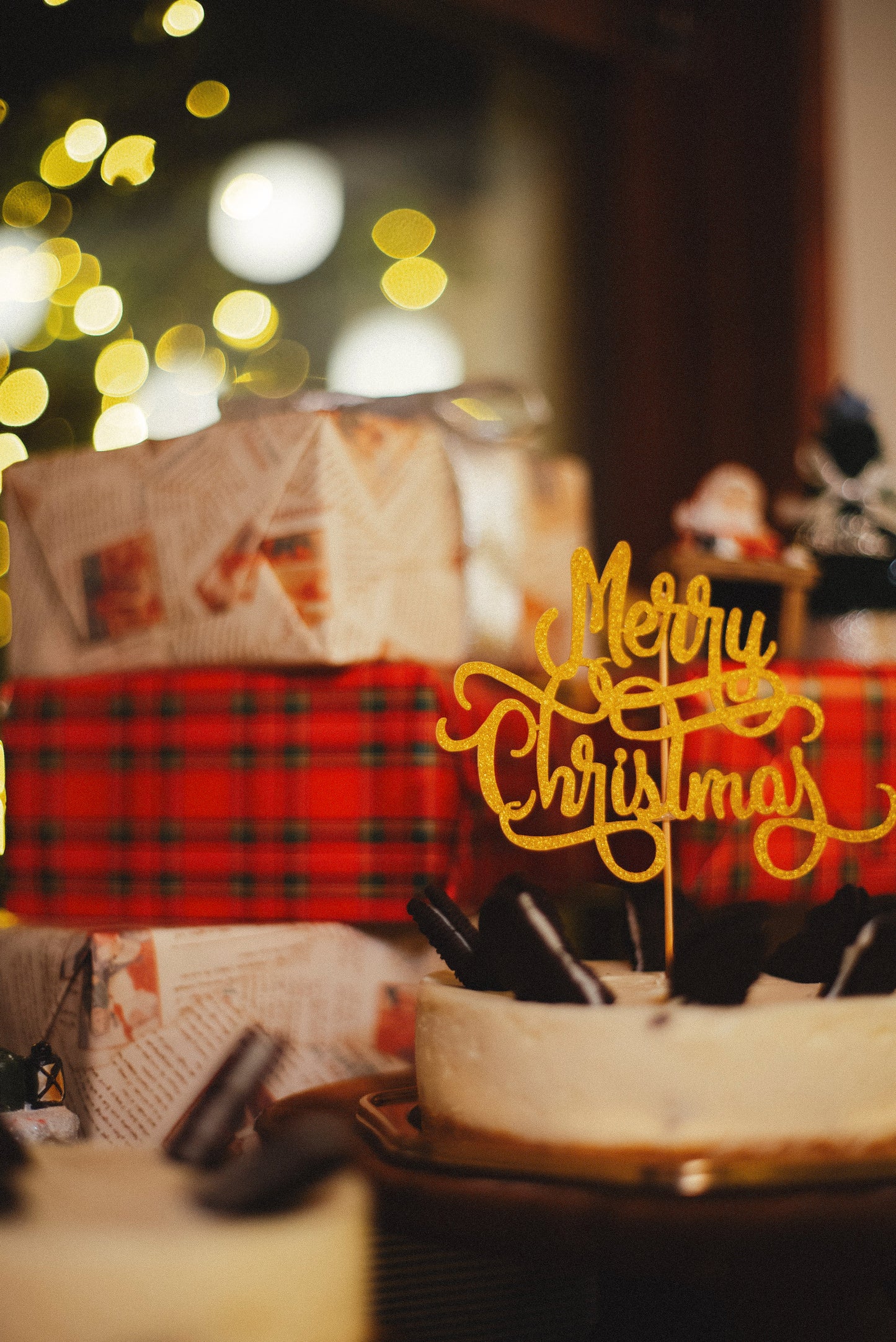 【店頭受け取り】クリスマスクッキーの生クリームチーズケーキ12㎝