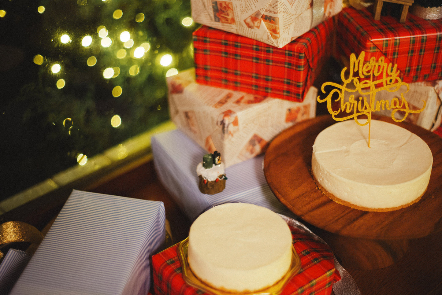 【全国配送】クリスマス生クリームチーズケーキ12㎝