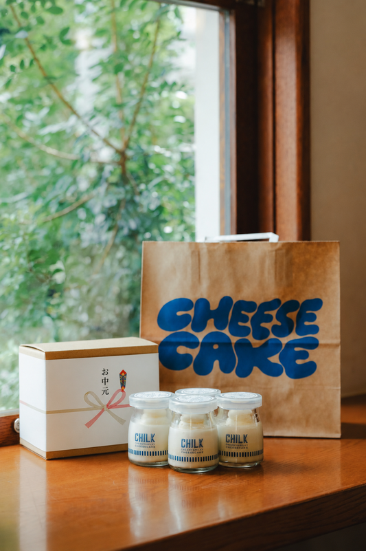 【お中元】CHILK チーズケーキ プレーン 4個入 BOX