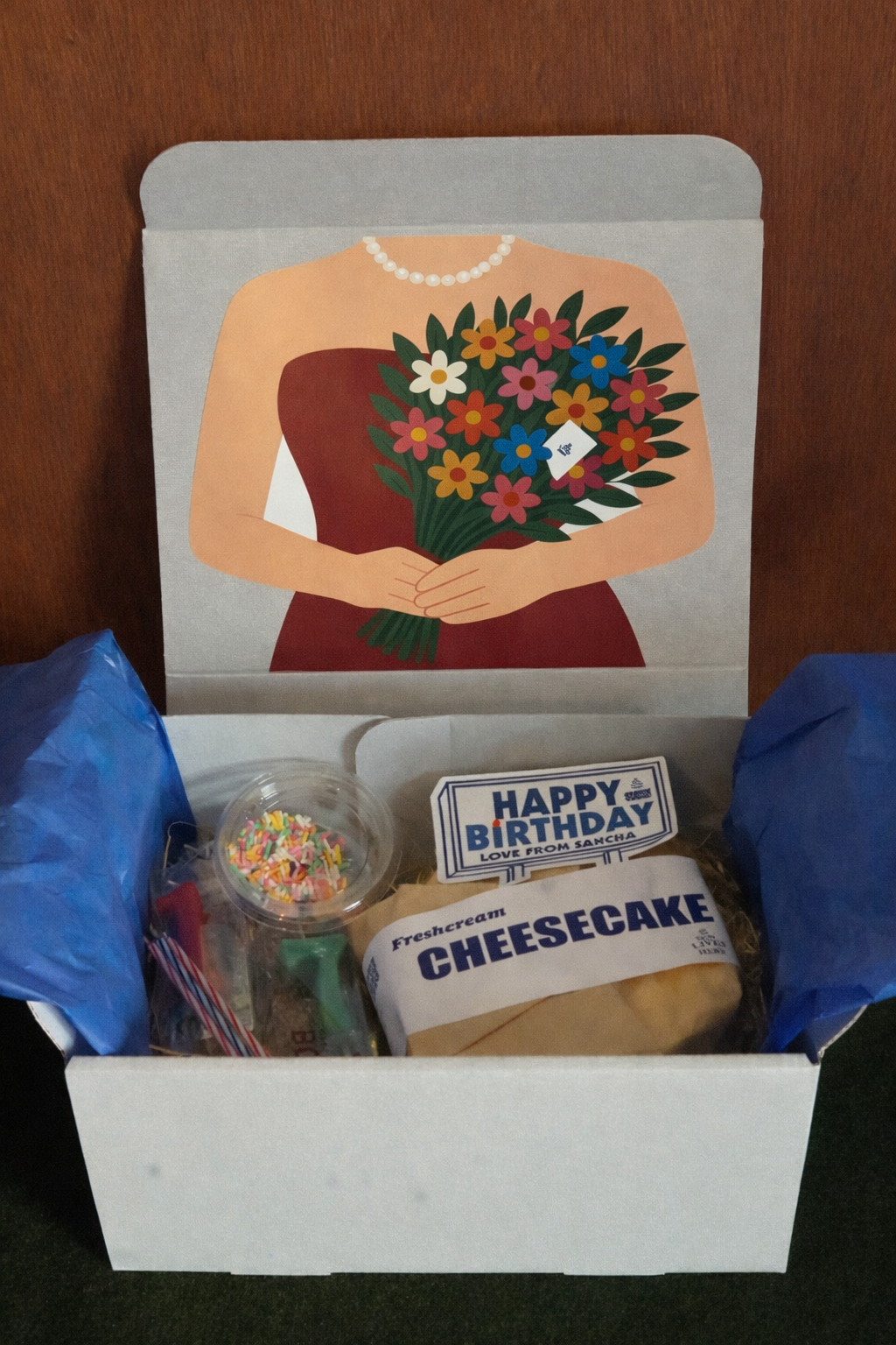 《誕生日セット》濃厚生クリームチーズケーキ12㎝
