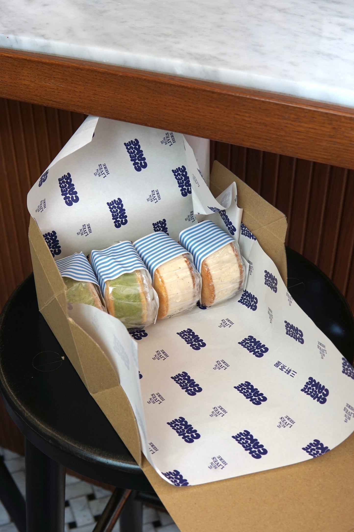 チーケーサンド ほうじ茶/抹茶 4個入