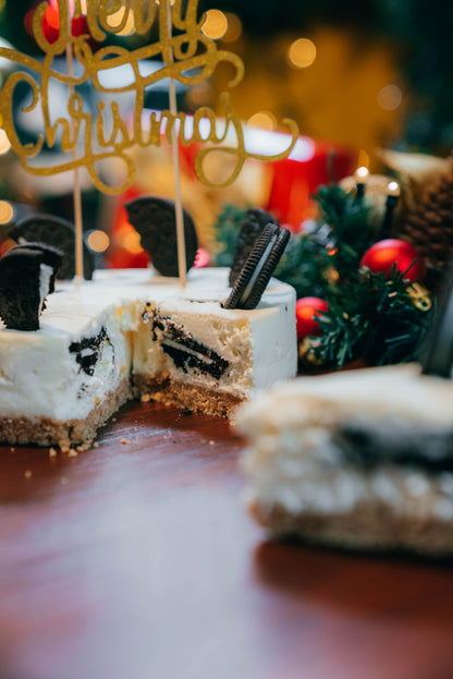 【店頭受け取り】クリスマスクッキーの生クリームチーズケーキ12㎝