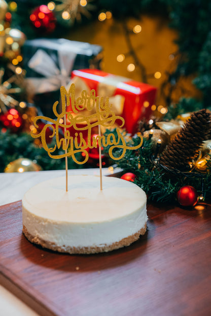 【店頭受け取り】クリスマス生クリームチーズケーキ15㎝