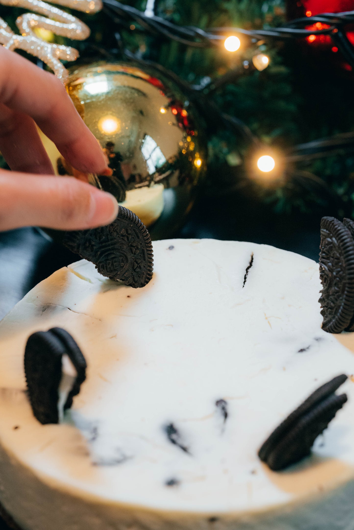 【店頭受け取り】クリスマスクッキーの生クリームチーズケーキ12㎝