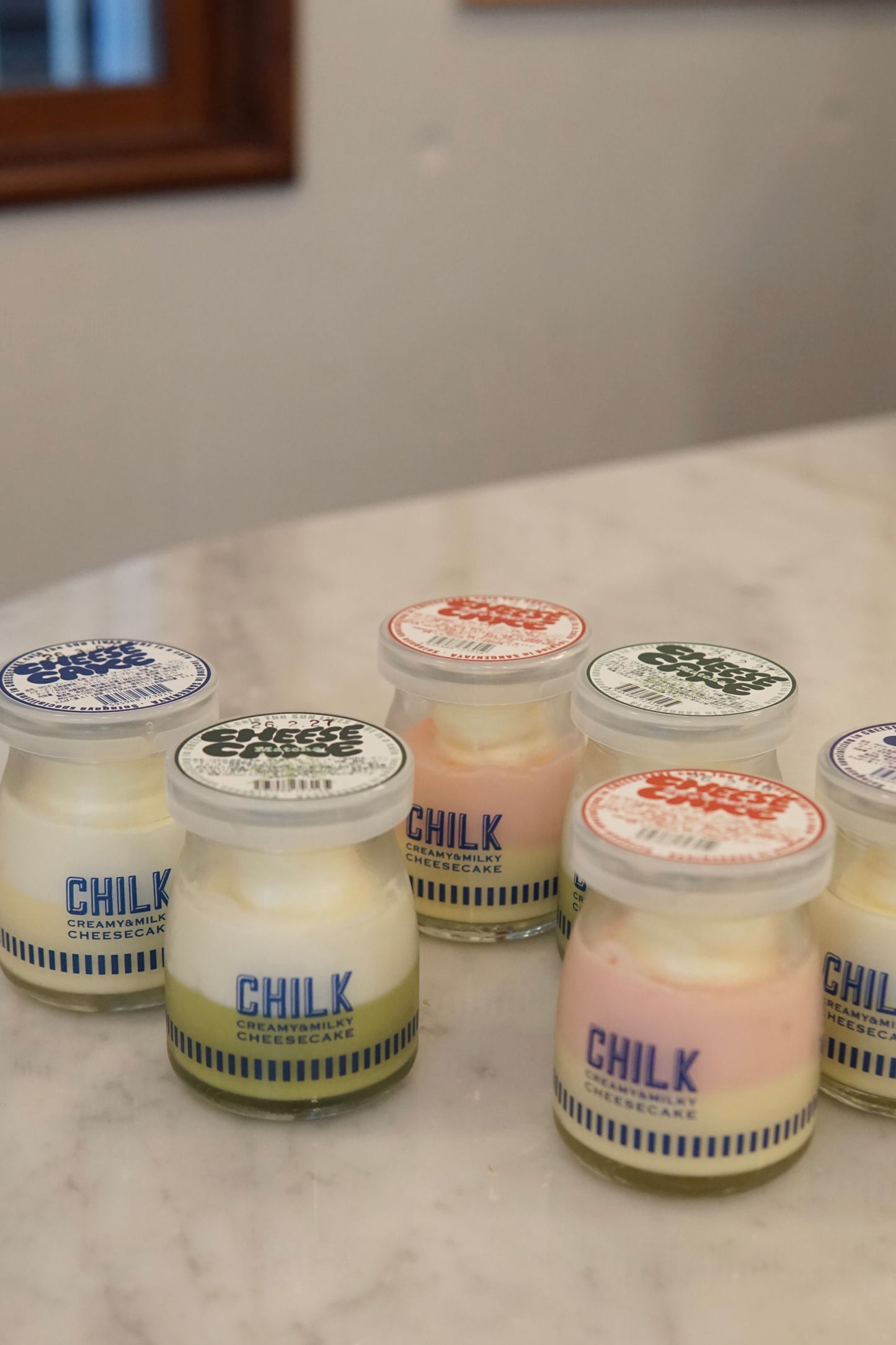 CHILK チーズケーキ 季節限定フレーバー 6個 BOX(抹茶、プレーン、ストロベリー）