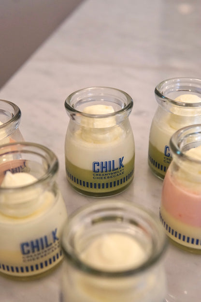 CHILK チーズケーキ 季節限定フレーバー 6個 BOX(抹茶、プレーン、ストロベリー）