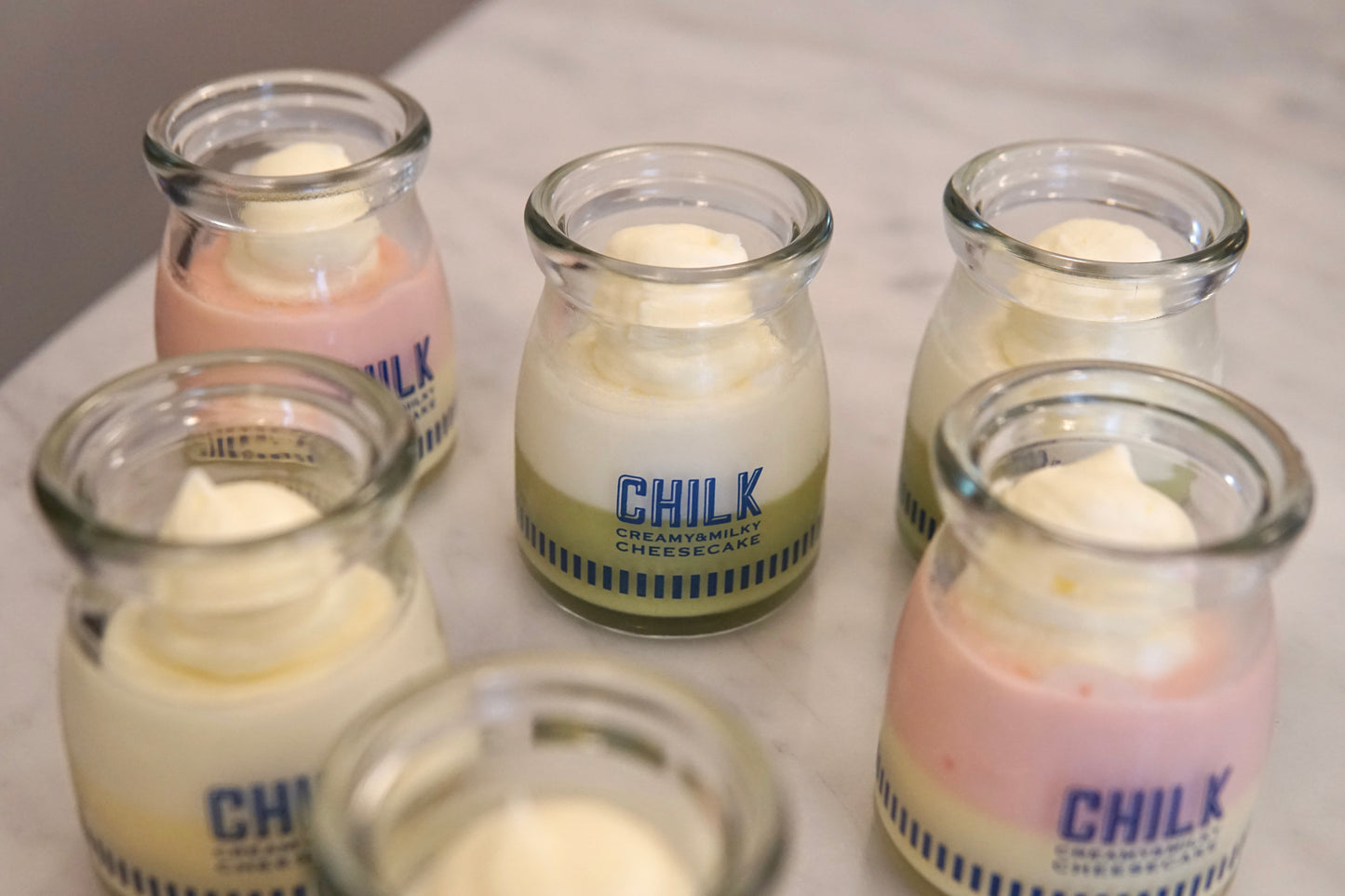 CHILK チーズケーキ 季節限定フレーバー 6個 BOX(抹茶、プレーン、ストロベリー）