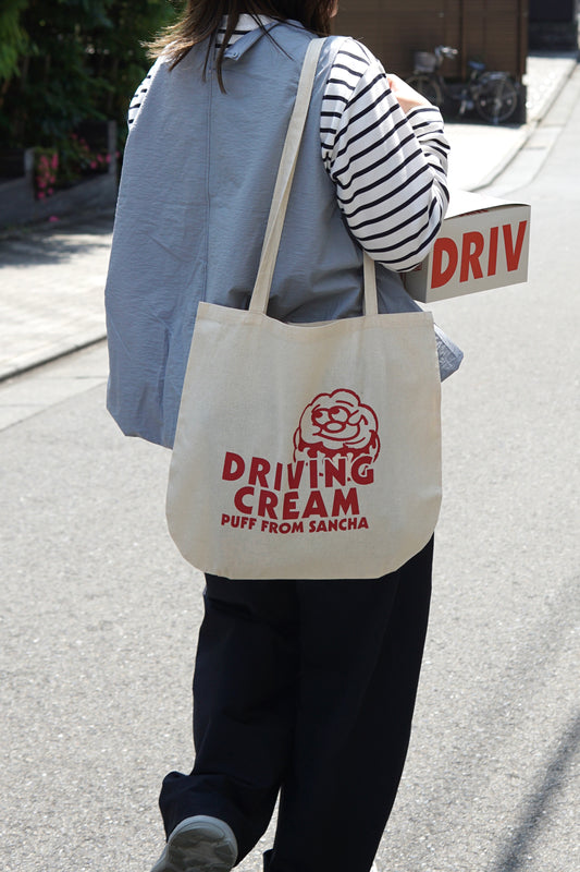 PUFFY JOE TOTE BAG｜DRIVING CREAM トートバッグ