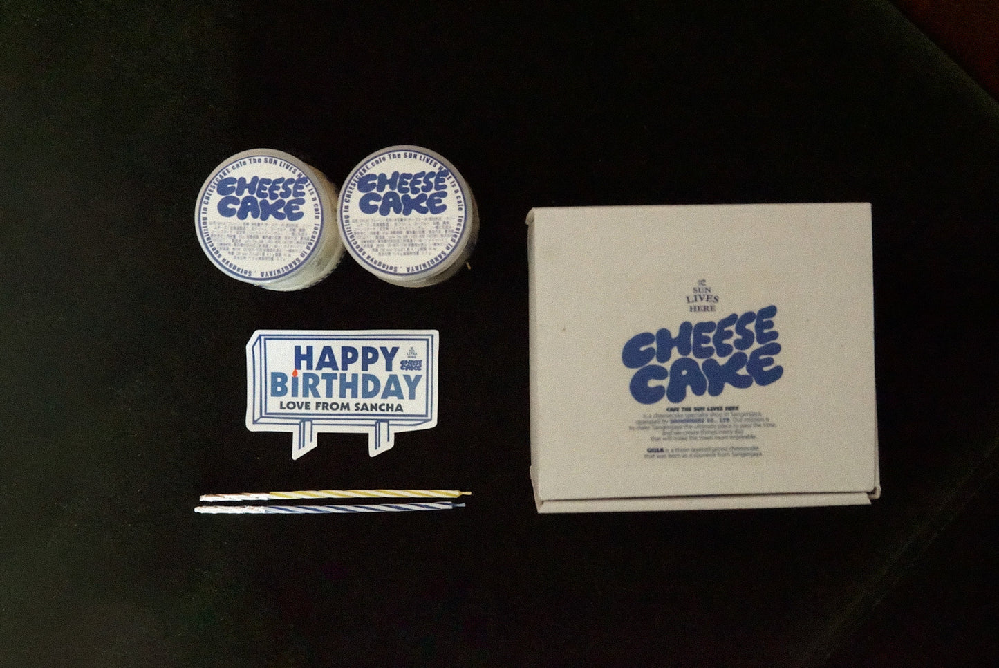 《誕生日セット》誕生日CHILK｜瓶詰めチーズケーキ2個BOX