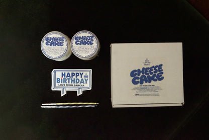 《誕生日セット》誕生日CHILK｜瓶詰めチーズケーキ2個BOX