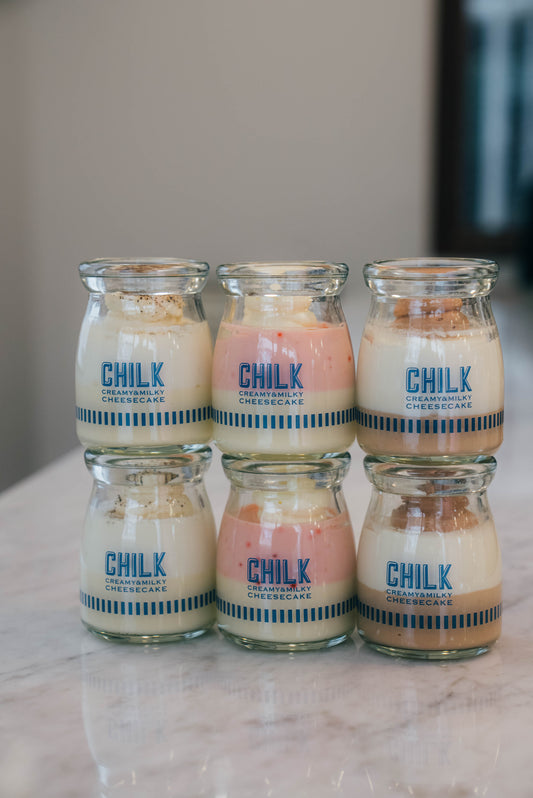 CHILK チーズケーキ 季節限定フレーバー 6個 BOX(チョコ、ほうじ茶、ストロベリー）