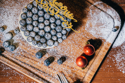 【店頭受け取り】クリスマスブルーベリー生クリームチーズケーキ15㎝