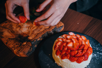 【店頭受け取り】クリスマス苺の生クリームチーズケーキ15㎝