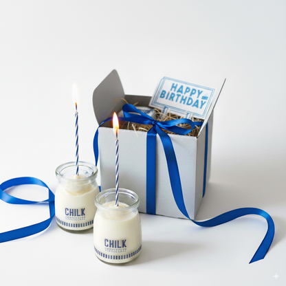 《秋の誕生日セット》誕生日CHILK｜LUXURY CHILKキャラメルパンプキン＆濃厚ラムレーズン2個BOX